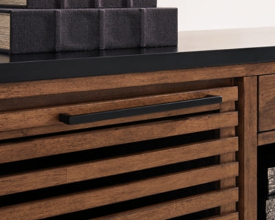 Kallari Credenza with Desk Return - H737H1
