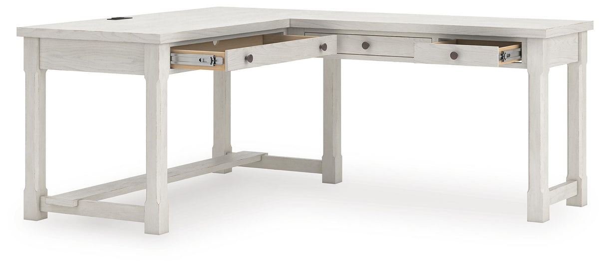 Robbinsdale L-Shaped Home Office Desk - H742H1