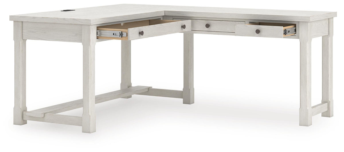 Robbinsdale L-Shaped Home Office Desk - H742H1
