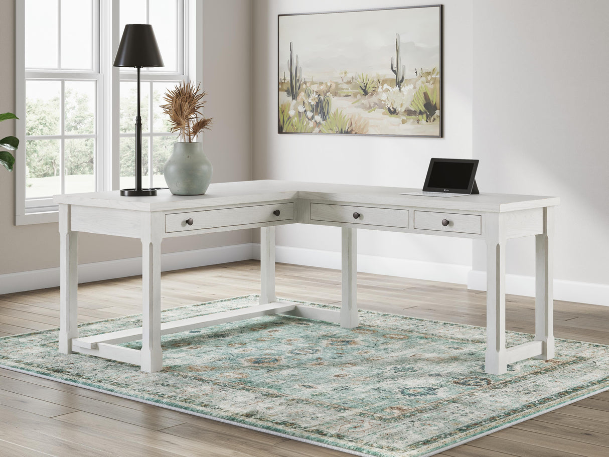 Robbinsdale L-Shaped Home Office Desk - H742H1