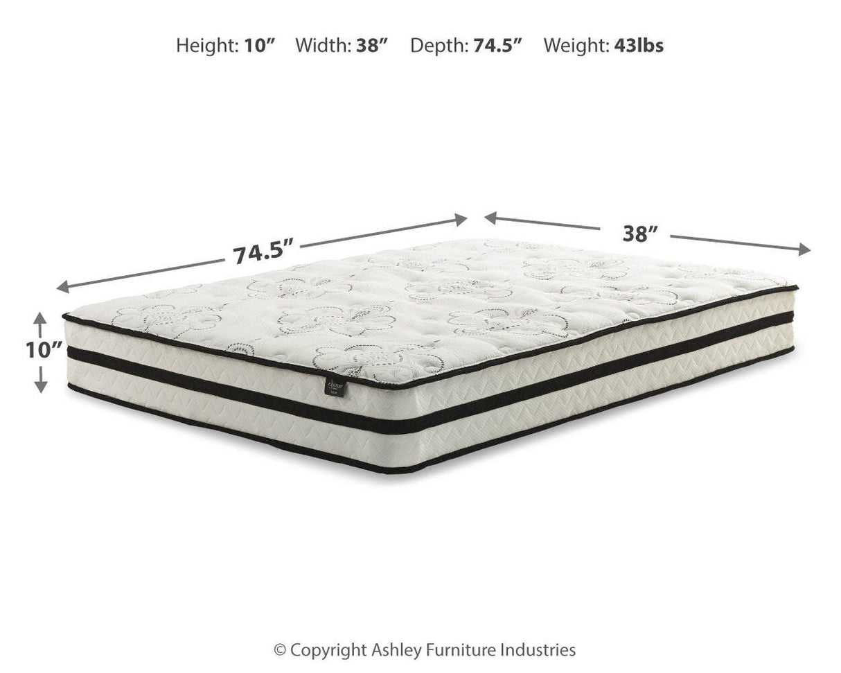 Chime 10 Inch Hybrid Twin Mattress in a Box - M69611