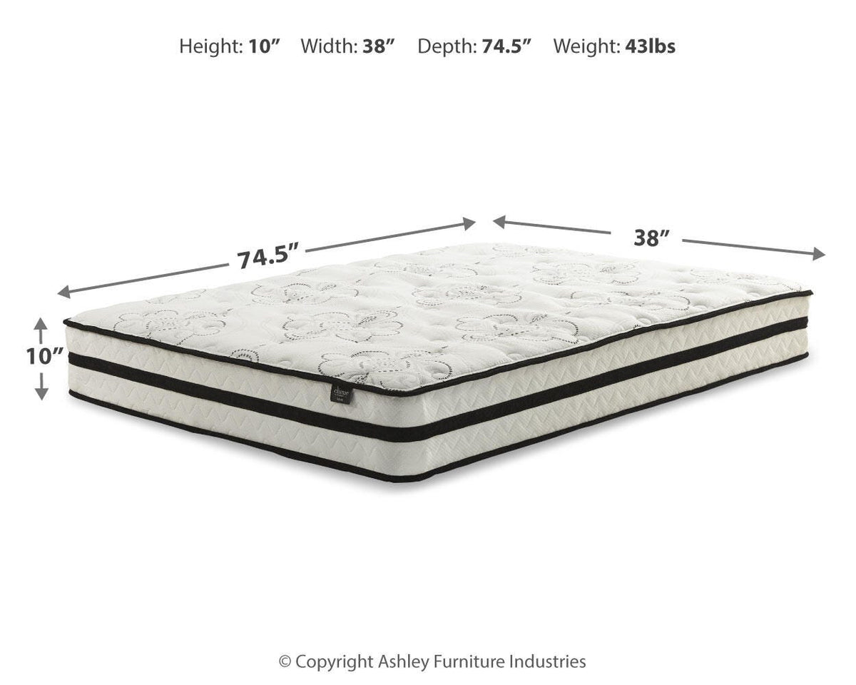 Chime 10 Inch Hybrid Twin Mattress in a Box - M69611