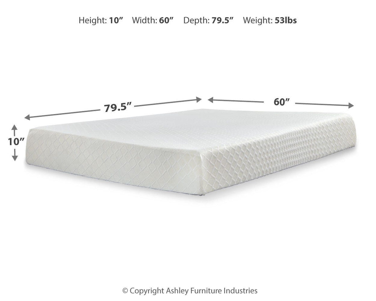 10 Inch Chime Memory Foam Queen Mattress in a Box - M69931