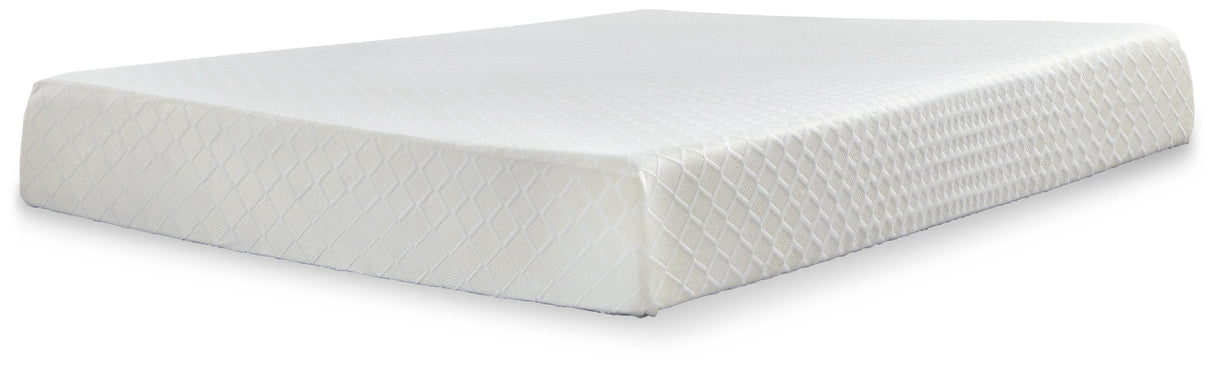 10 Inch Chime Memory Foam King Mattress and Foundation - M699M1