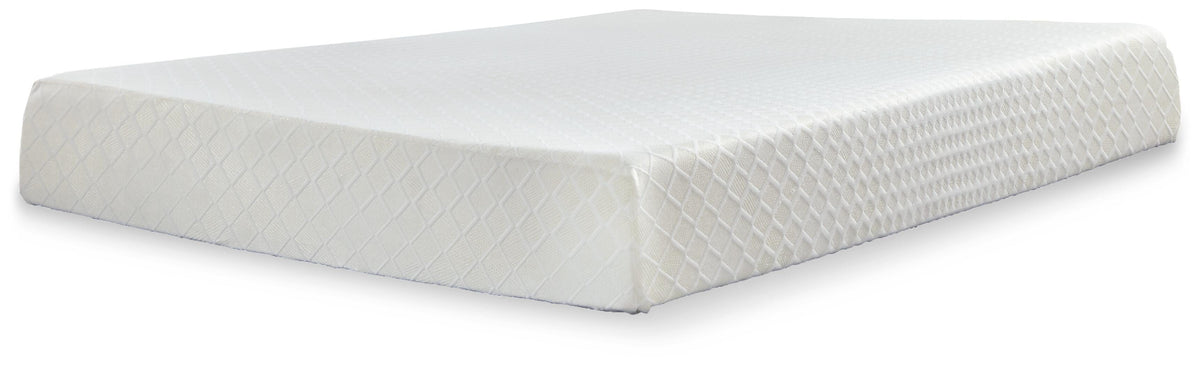 10 Inch Chime Memory Foam King Mattress and Foundation - M699M1