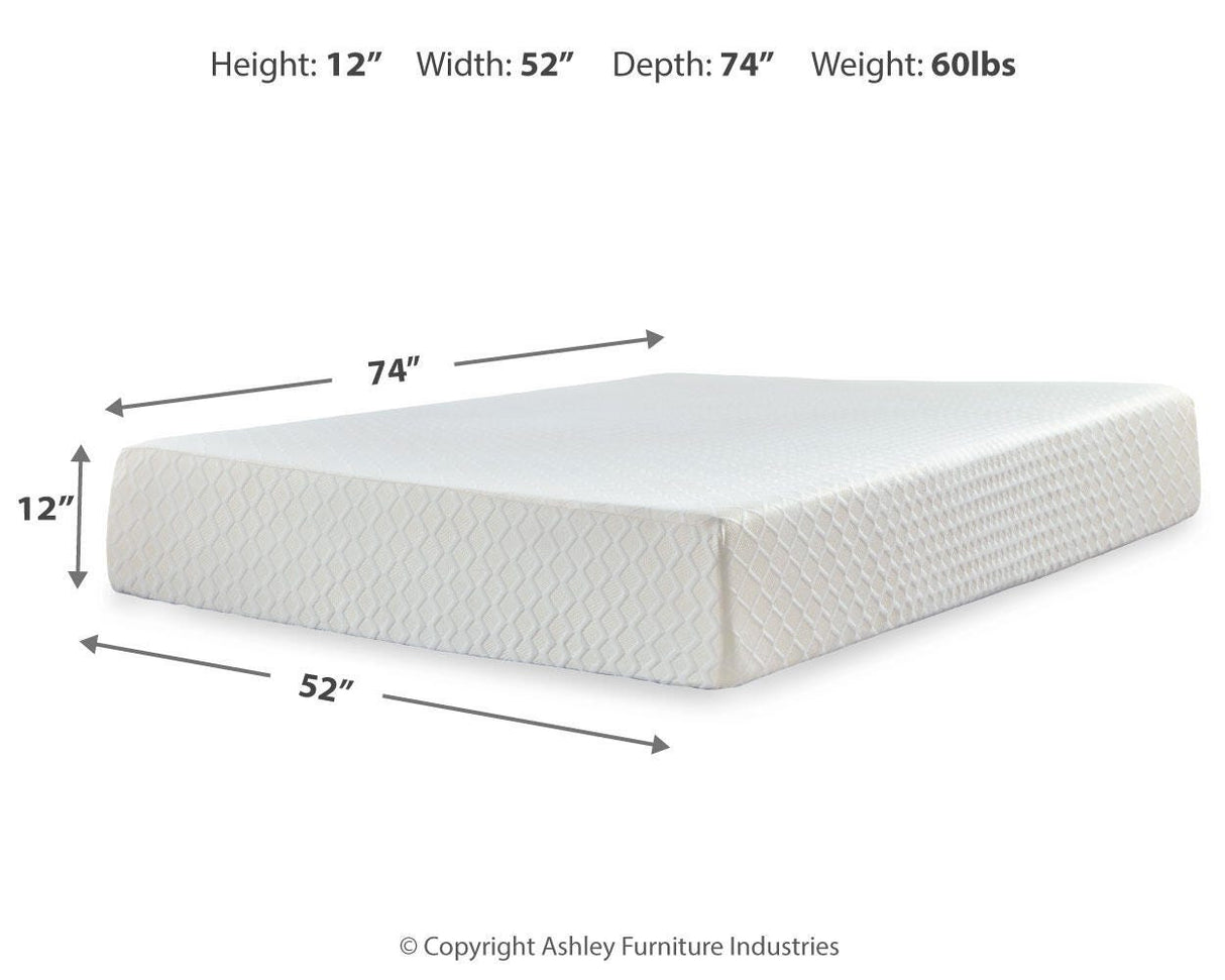 Chime 12 Inch Memory Foam Full Mattress in a Box - M72721