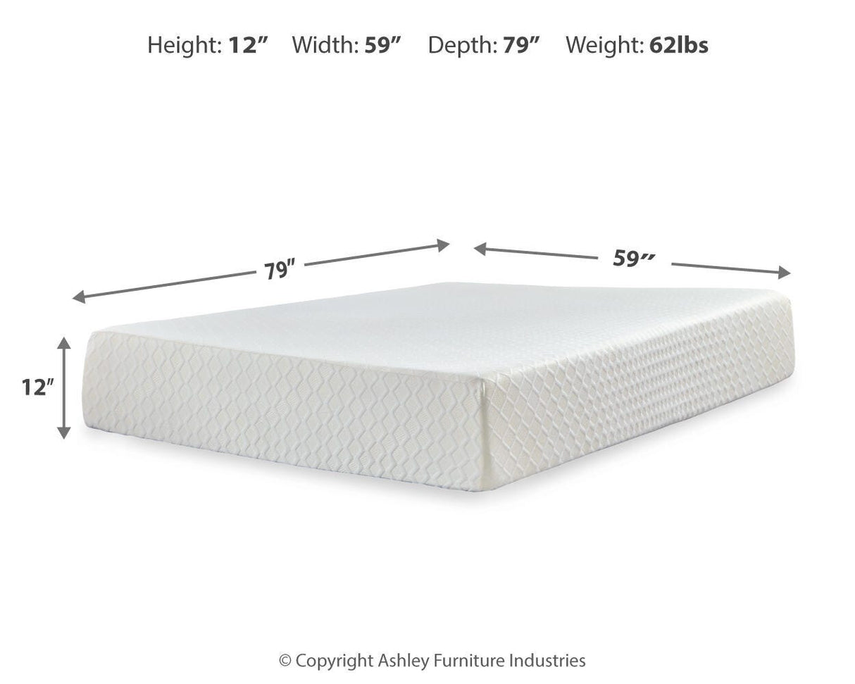 Chime 12 Inch Memory Foam Queen Mattress in a Box - M72731