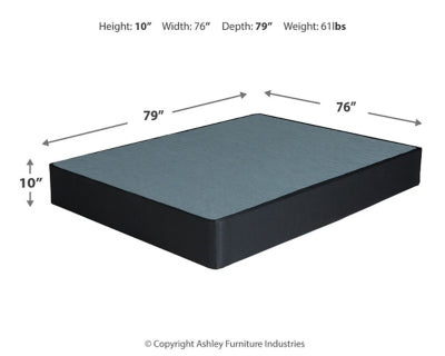 10 Inch Chime Memory Foam King Mattress and Foundation - M699M1