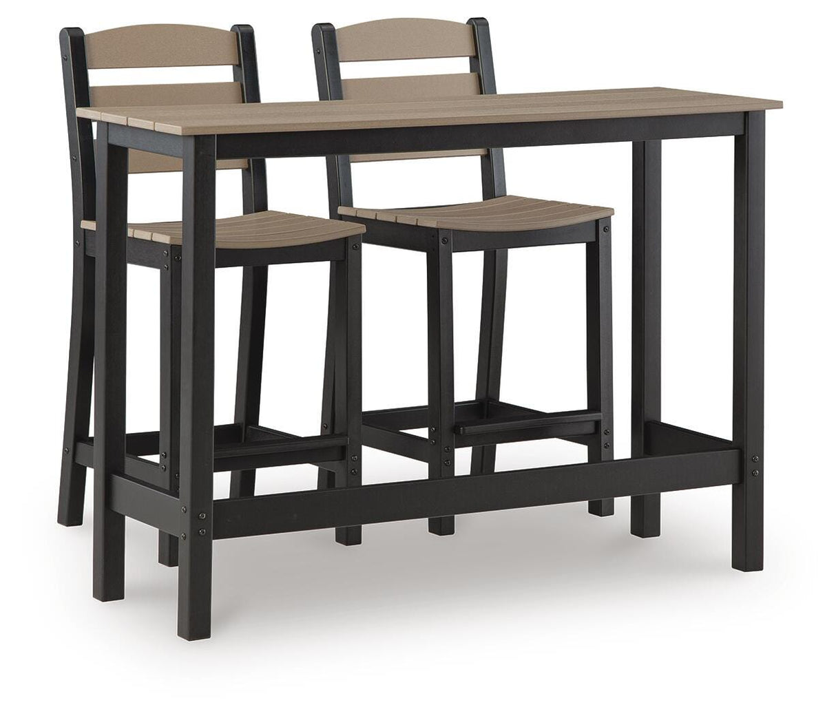 Shoreline Beach Outdoor Counter Table and 2 Barstools - PCP221-113
