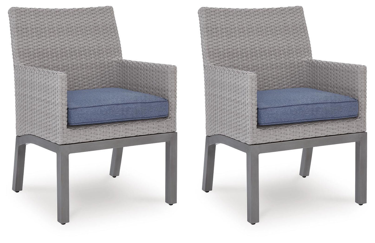 Half Moon Beach Outdoor Arm Chair with Cushion (Set of 2) - PCP418-601A