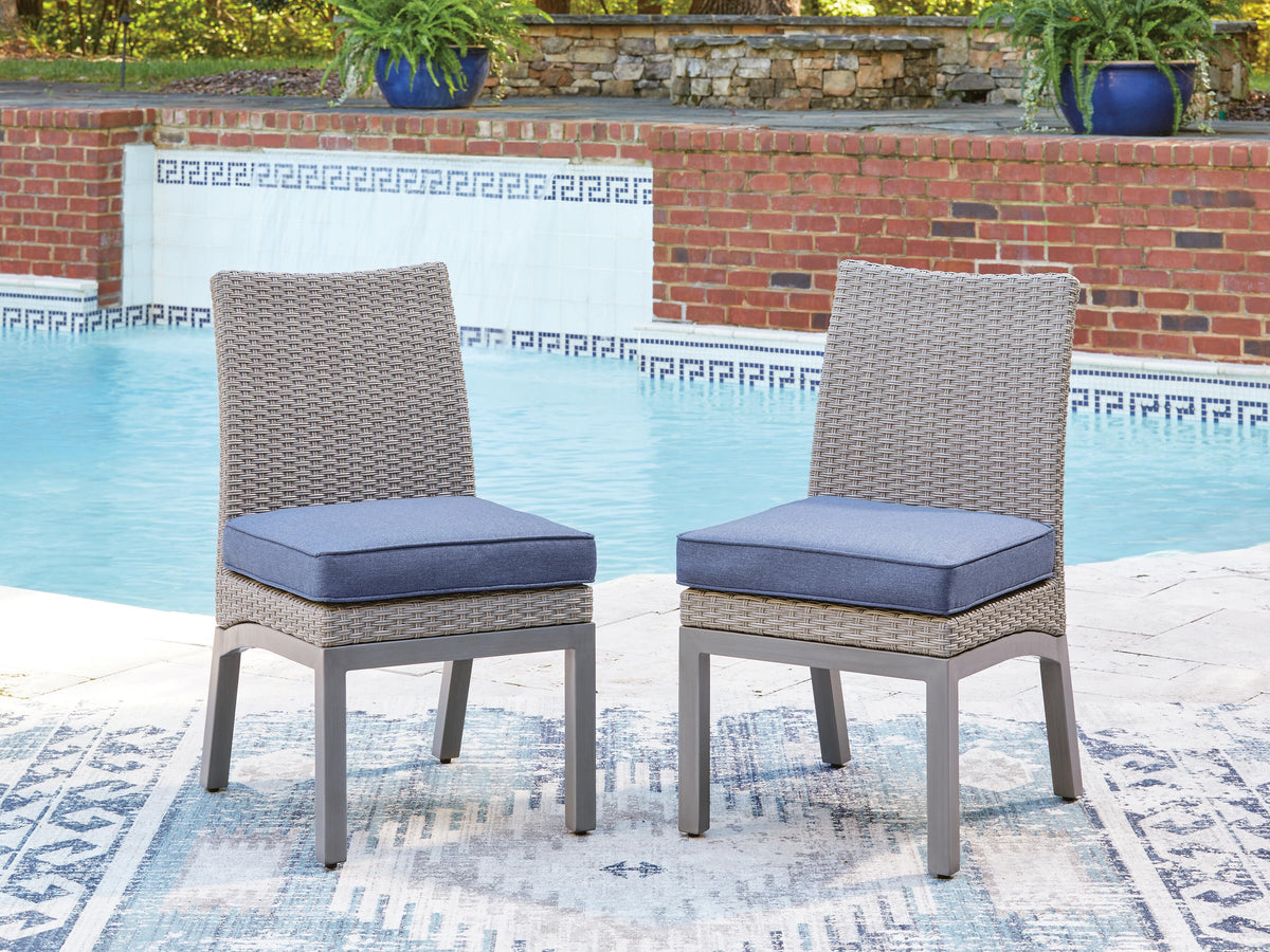 Half Moon Beach Outdoor Side Chair with Cushion (Set of 2) - PCP418-601