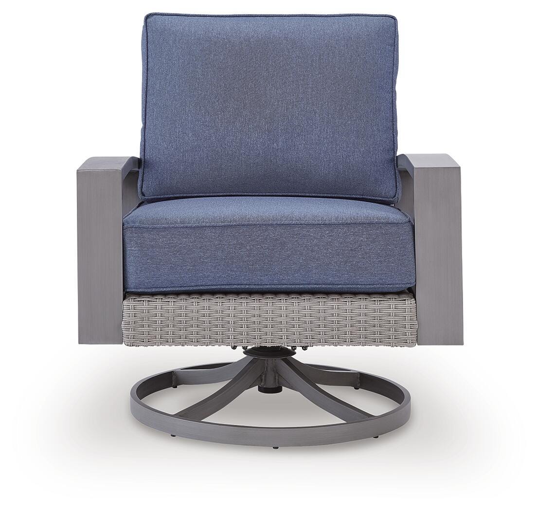 Half Moon Beach Outdoor Swivel Lounge Chair with Cushion - PCP418-821