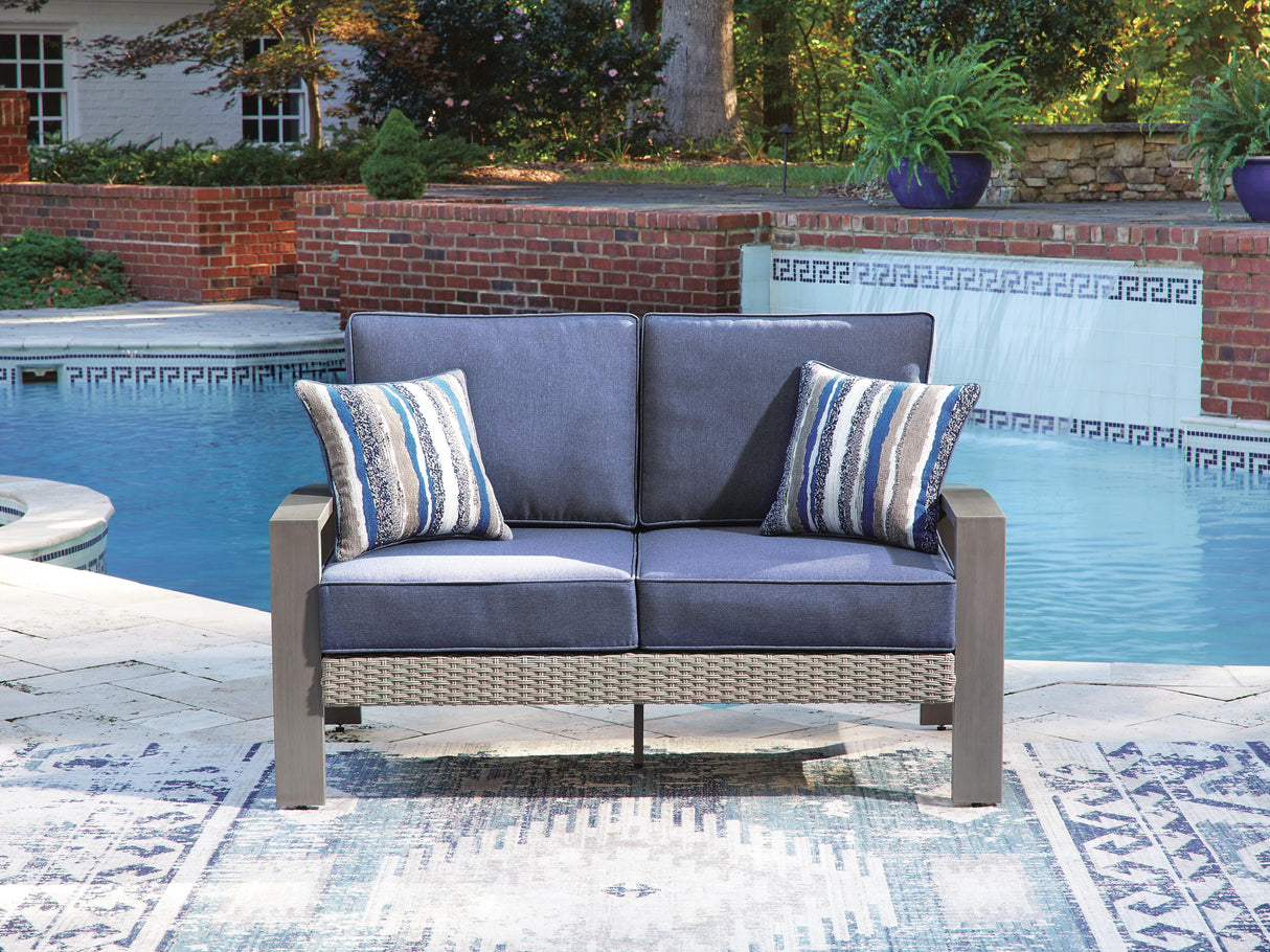 Half Moon Beach Outdoor Loveseat with Cushion - PCP418-835