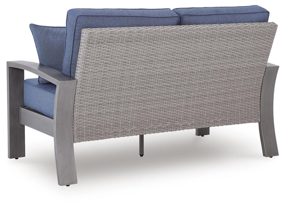Half Moon Beach Outdoor Loveseat with Cushion - PCP418-835