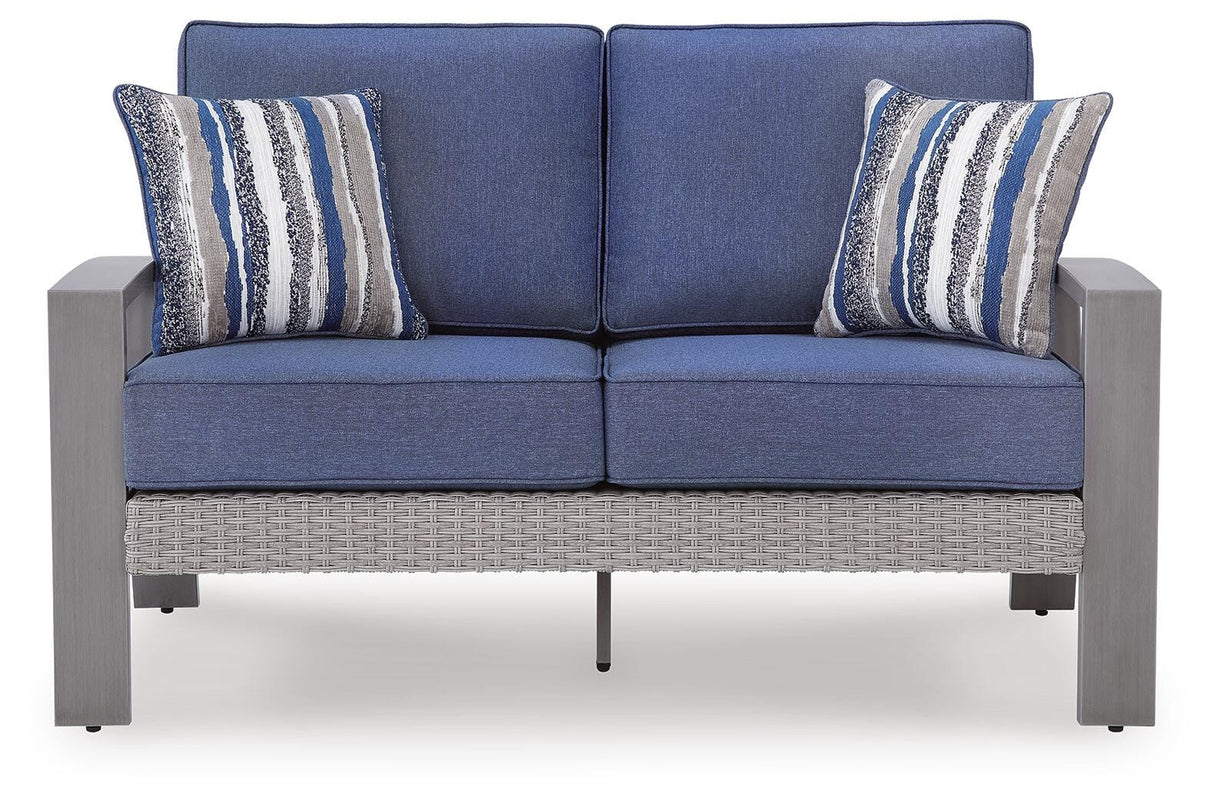Half Moon Beach Outdoor Loveseat with Cushion - PCP418-835