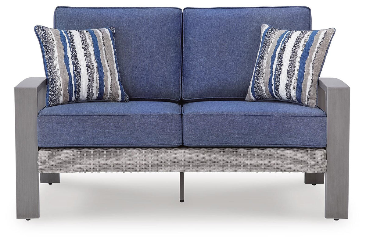 Half Moon Beach Outdoor Loveseat with Cushion - PCP418-835