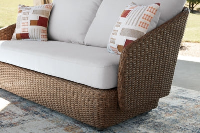Double Point Outdoor Loveseat/2 Swivel Chairs (Set of 3) - PCP503-070