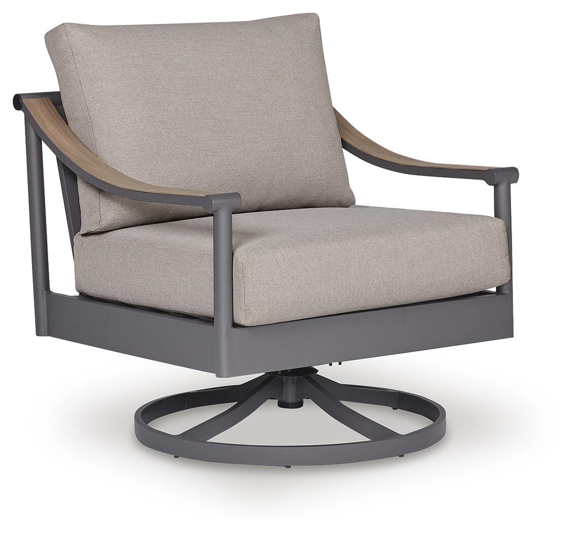 Ocean Beach Outdoor Swivel Lounge with Cushion - PCP510-821