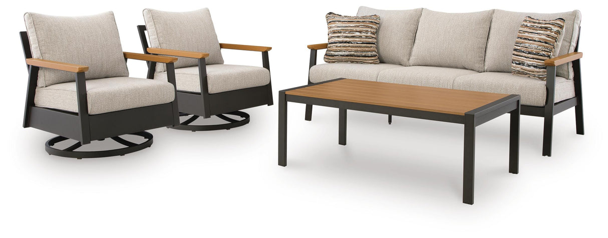 Carmel Highlands Outdoor Sofa/Chairs/Table (Set of 4) - PCP513-081