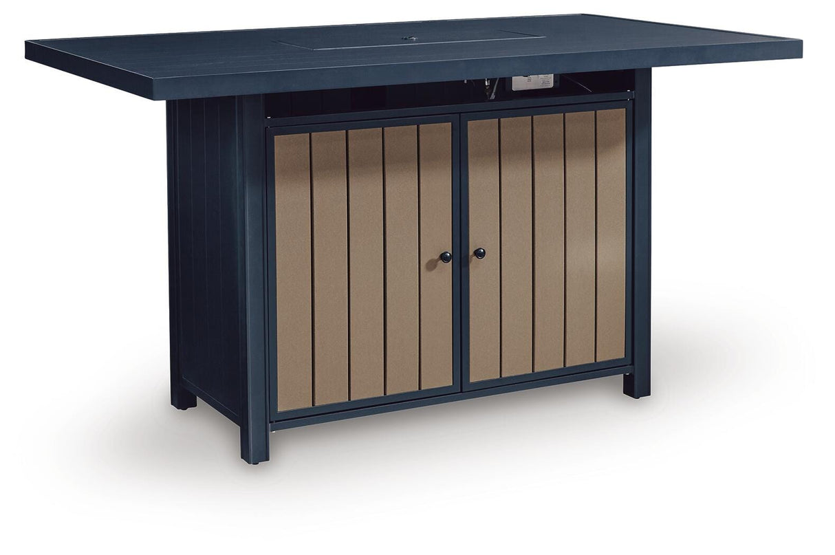 East Beach Outdoor Bar Table with Fire Pit - PCP587-665