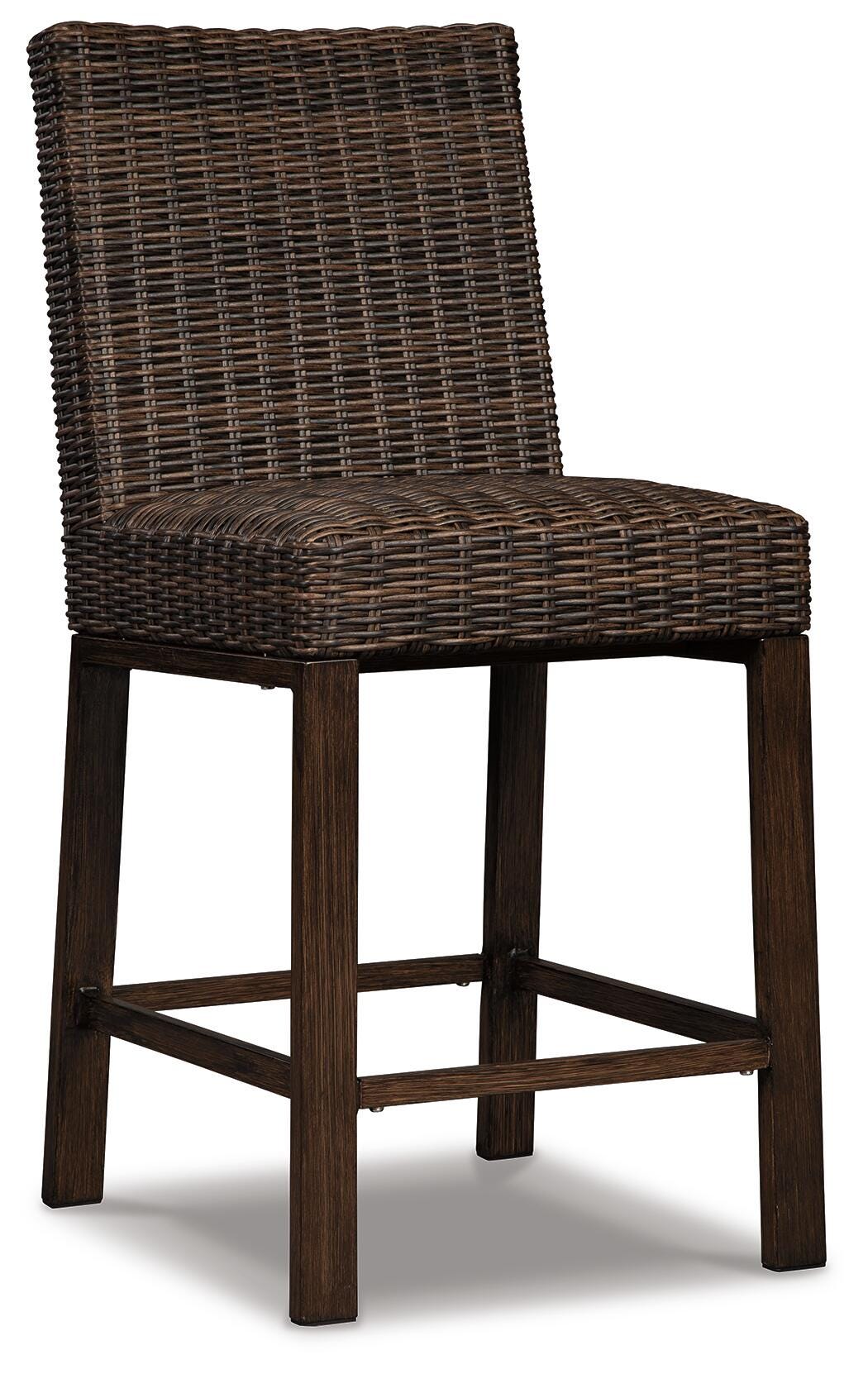 Paradise Trail Outdoor Counter Height Dining Table with 6 Barstools - P750P6