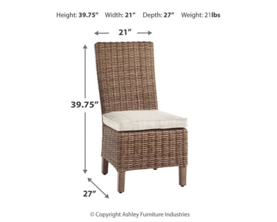 Beachcroft Outdoor Side Chair with Cushion (Set of 2) - P791-601