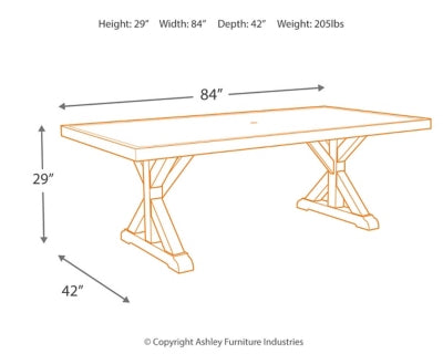 Beachcroft Outdoor Dining Table - P791-625