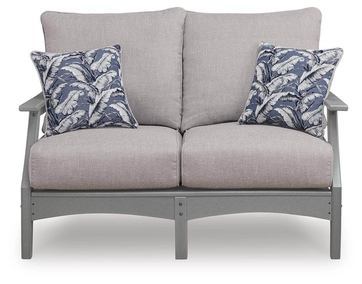 Cove Beach Outdoor Loveseat with Cushion - PCP803-835