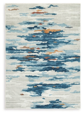 Vinlett 5' x 7' Washable Rug - R407042