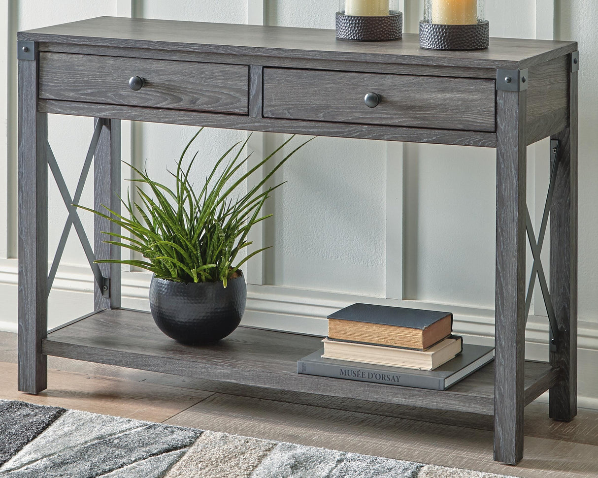 Freedan Lift-top Coffee Table, 2 End Tables and Console - T175T2