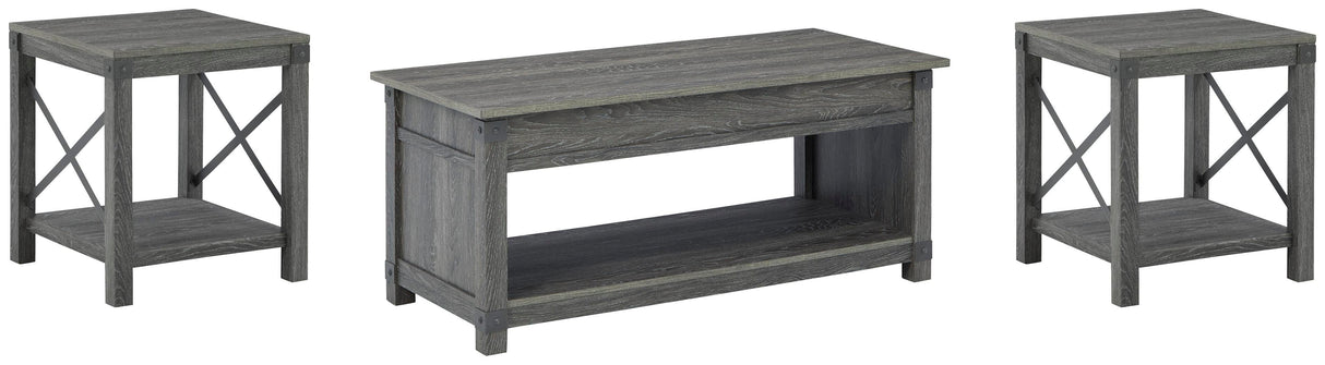 Freedan Coffee Table and 2 End Tables - T175T1