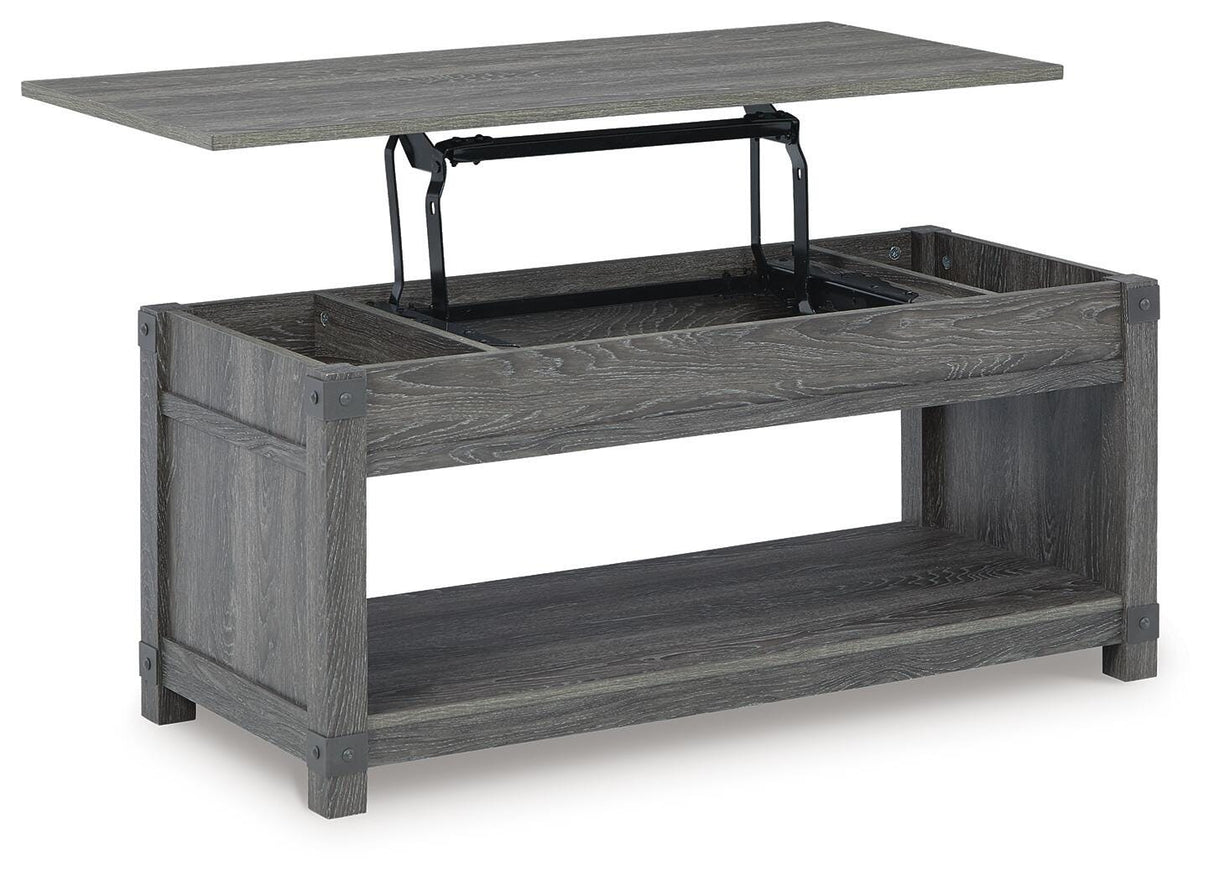 Freedan Lift-top Coffee Table, 2 End Tables and Console - T175T2