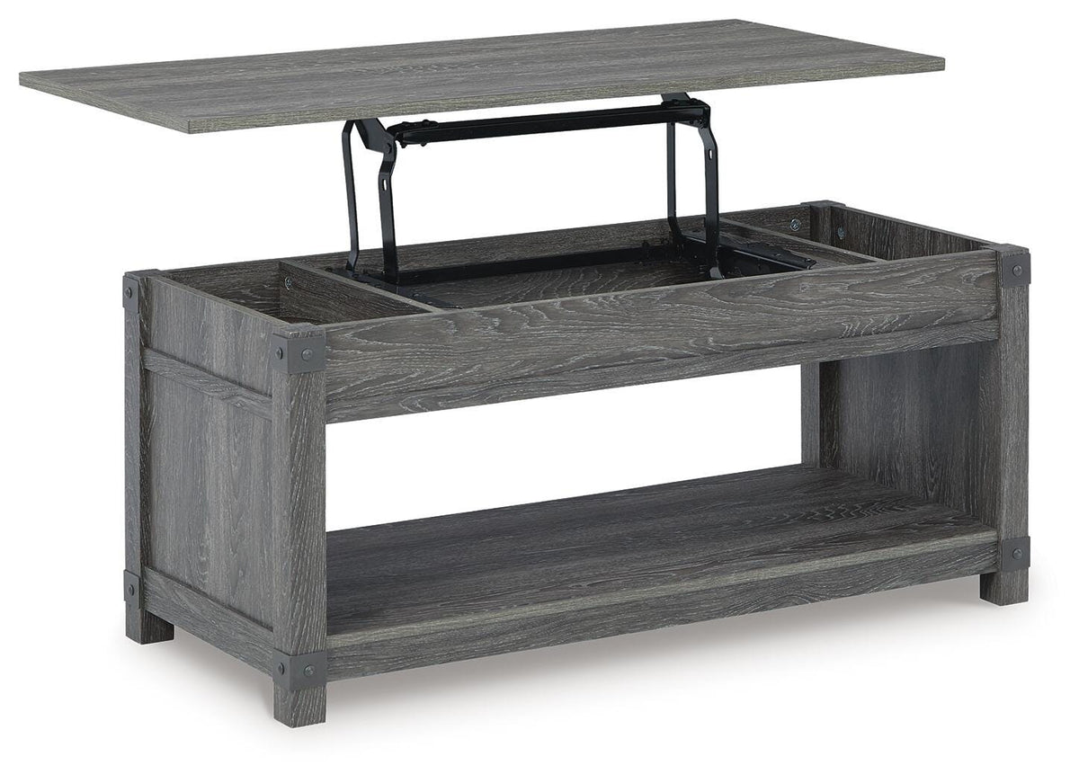 Freedan Lift-top Coffee Table, 2 End Tables and Console - T175T2