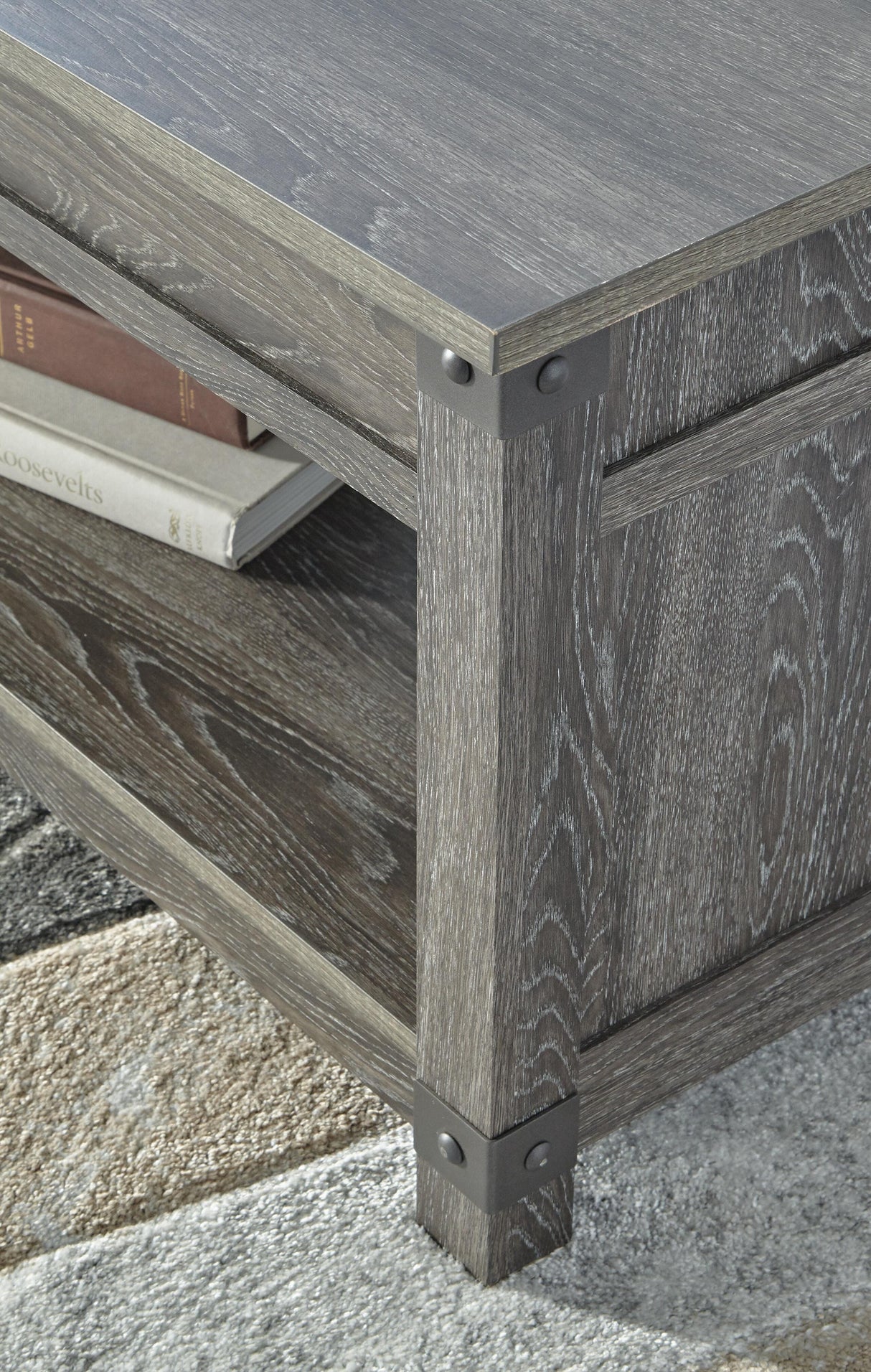 Freedan Lift-top Coffee Table, 2 End Tables and Console - T175T2