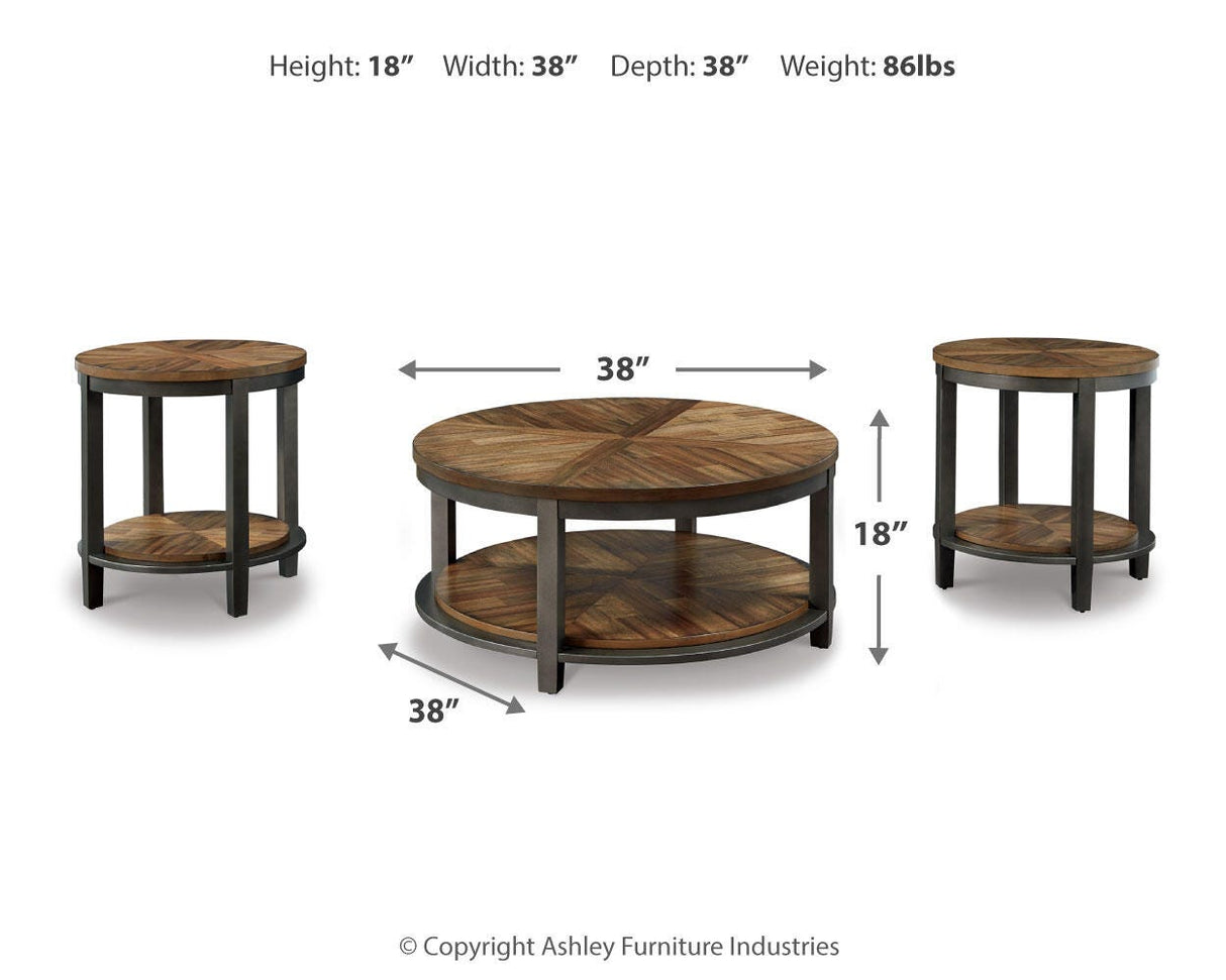 Roybeck Table (Set of 3) - T411-13