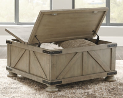 Aldwin Coffee Table With Storage - T457-20