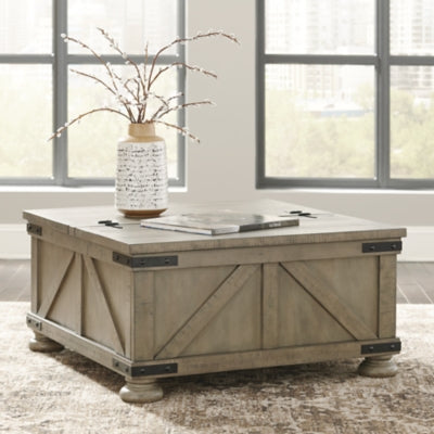 Aldwin Coffee Table With Storage - T457-20