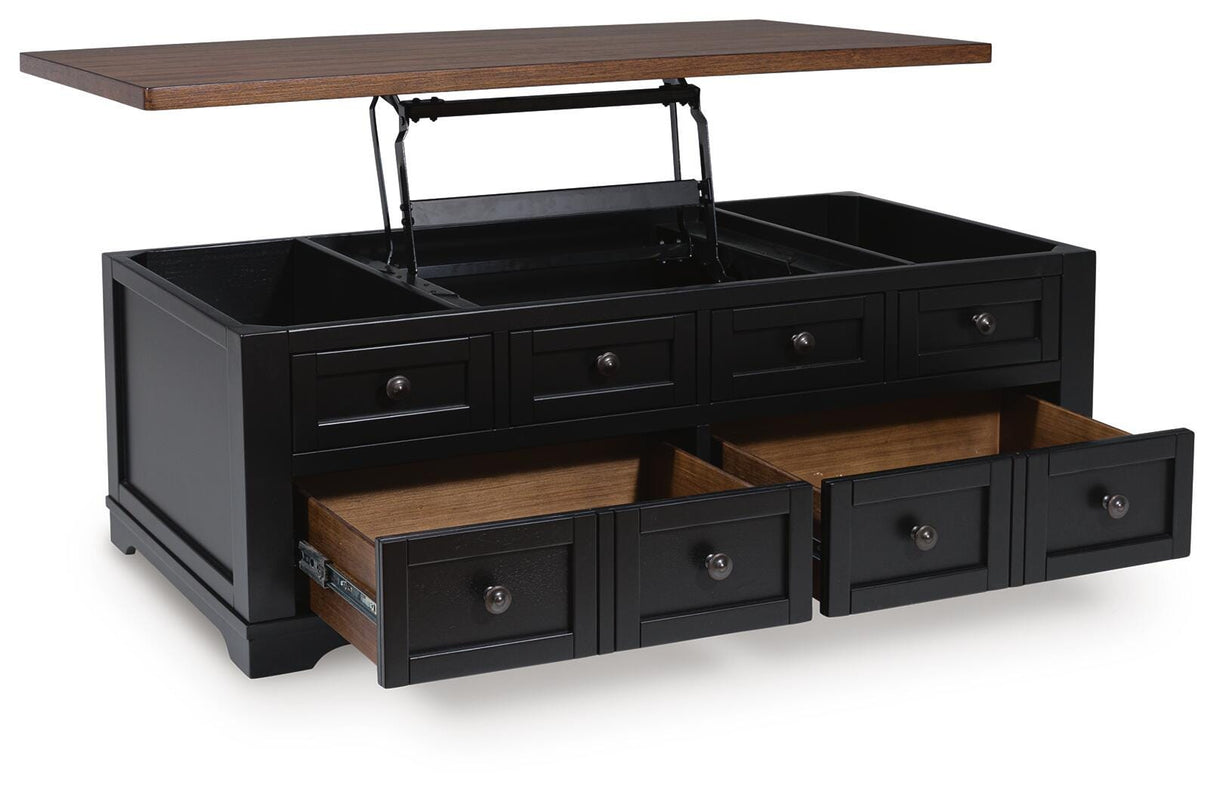 Wildenauer Lift-top Coffee Table and 2 Chairside End Tables - T664T1