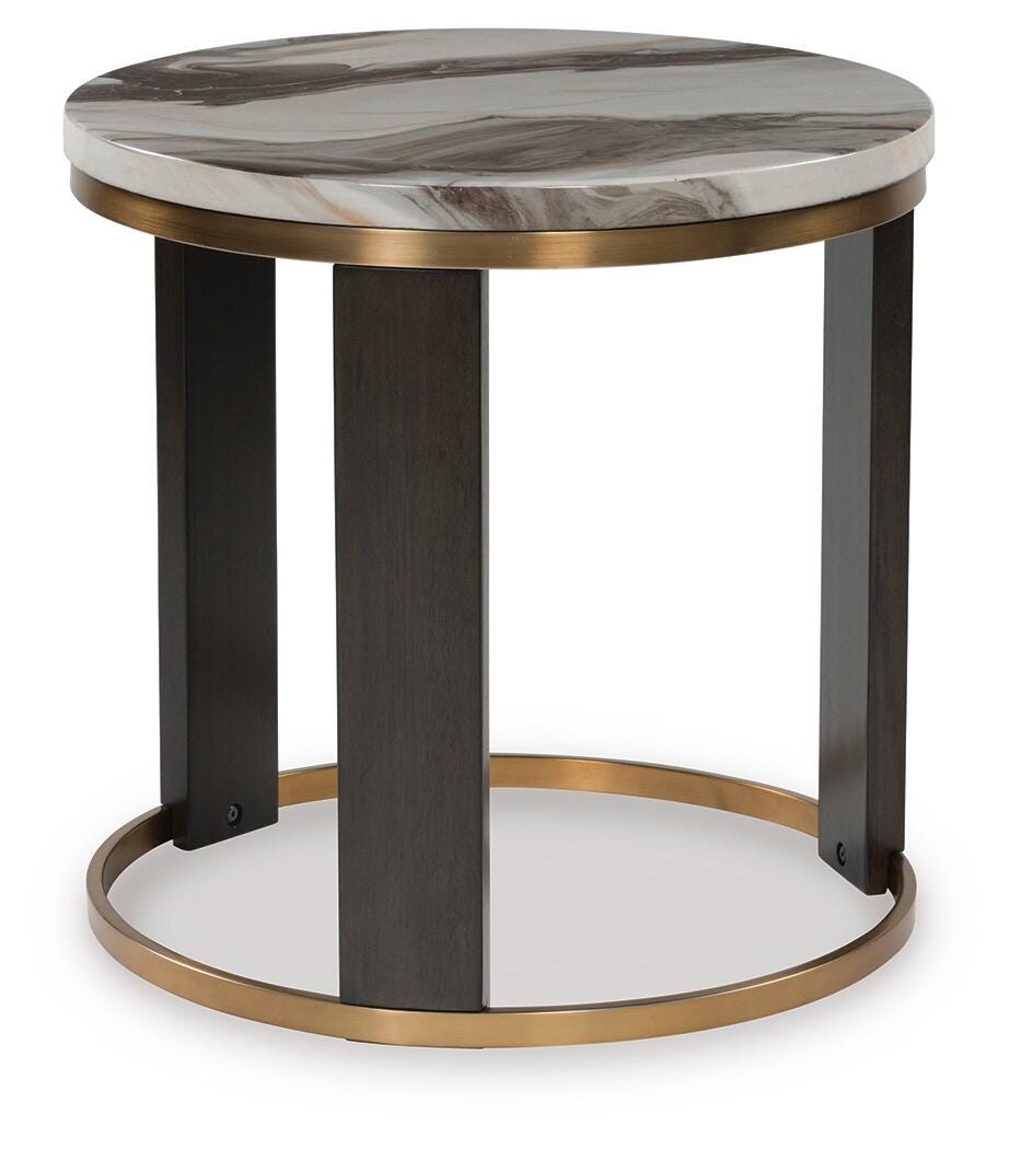 Jazmore Coffee Table and 2 Ends - T671T1