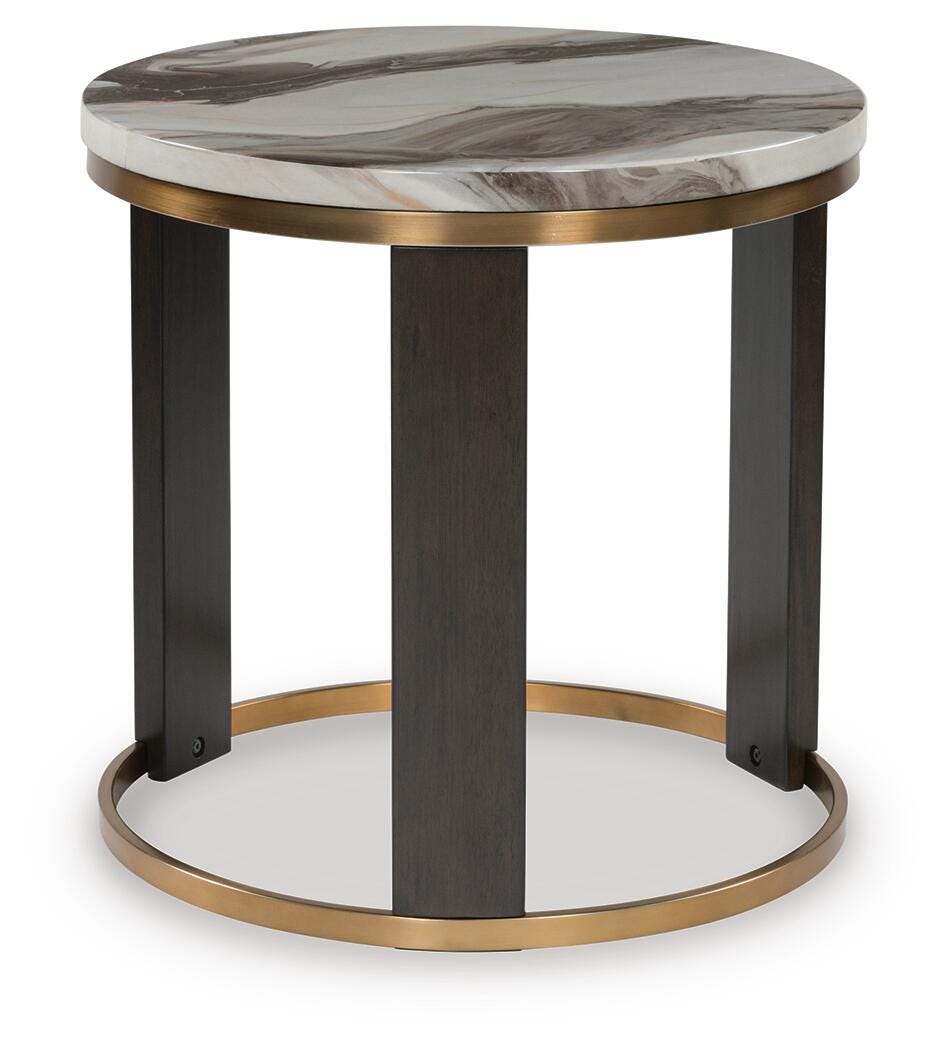Jazmore Coffee Table and 2 Ends - T671T1