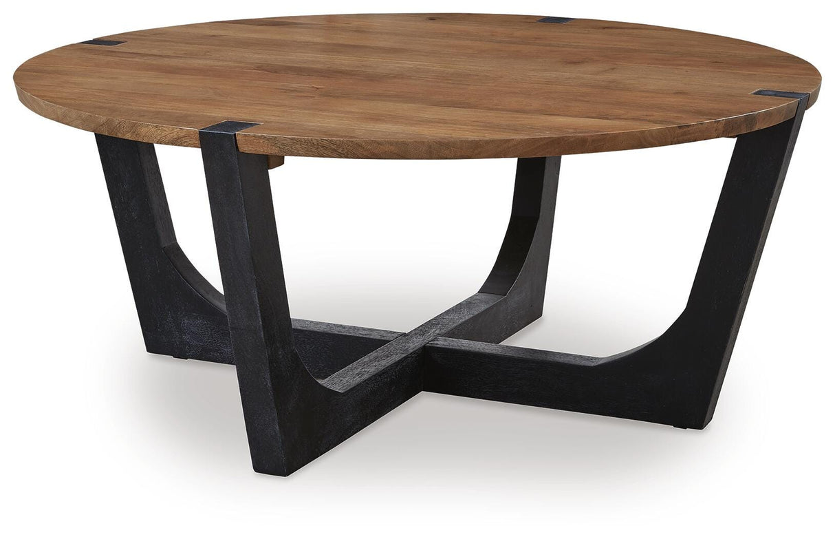 Hanneforth Coffee Table and 2 End Tables - T726T1
