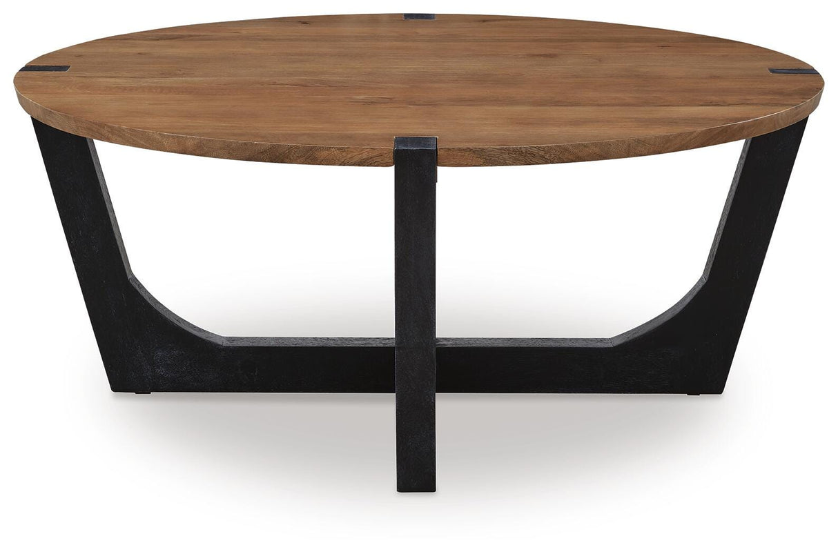 Hanneforth Coffee Table and 2 End Tables - T726T1
