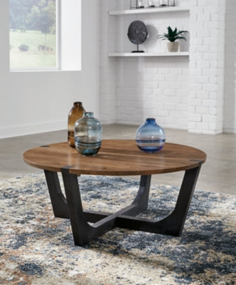 Hanneforth Coffee Table and 2 End Tables - T726T1