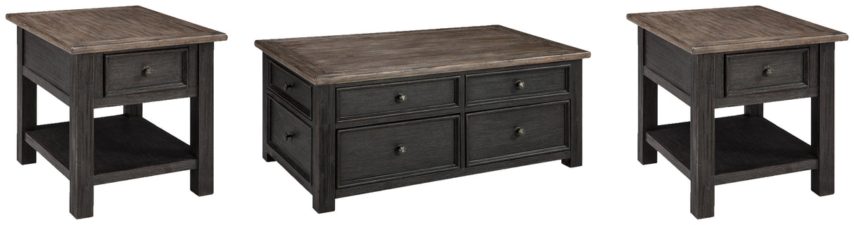 Tyler Creek Coffee Table and 2 End Tables - T736T2
