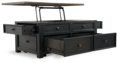 Tyler Creek Coffee Table and 2 End Tables with Console - T736T3