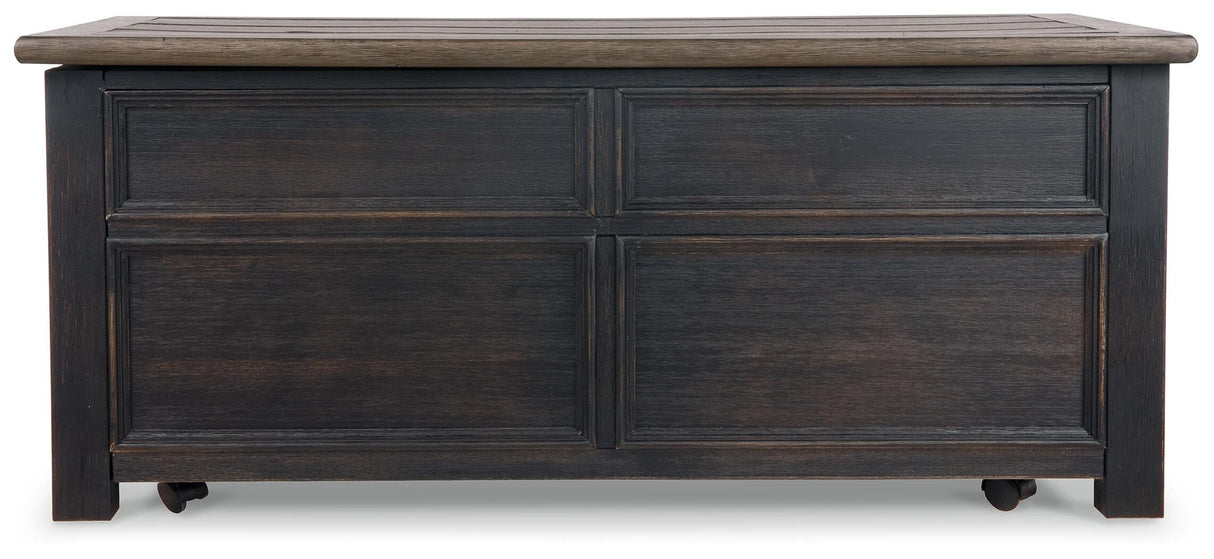 Tyler Creek Coffee Table and 2 End Tables with Console - T736T3