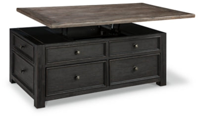 Tyler Creek Coffee Table and 2 End Tables with Console - T736T3