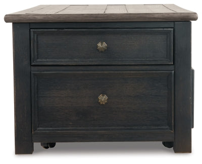 Tyler Creek Coffee Table and 2 End Tables with Console - T736T3
