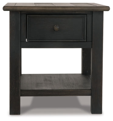 Tyler Creek Coffee Table and 2 End Tables with Console - T736T3