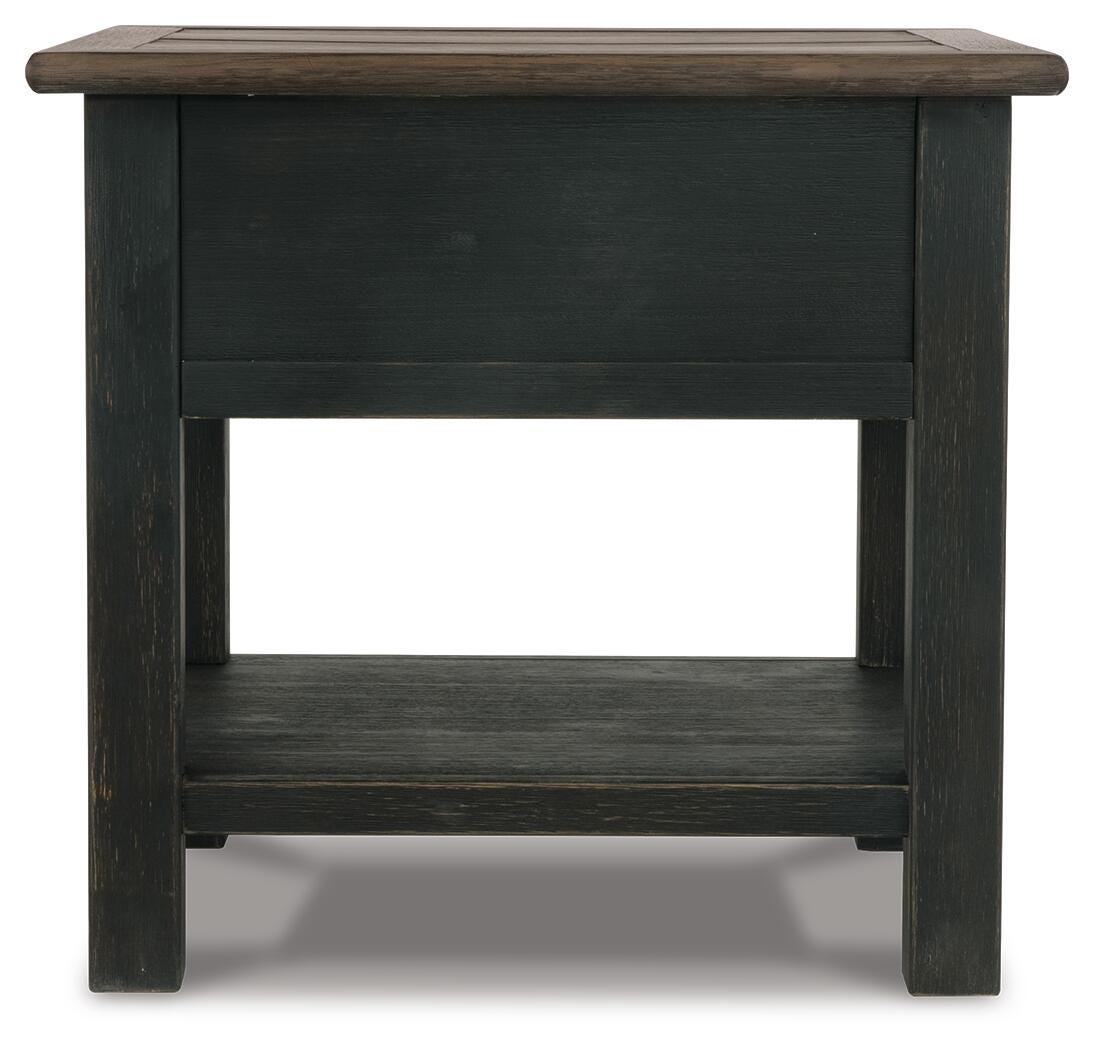 Tyler Creek Coffee Table and 2 End Tables with Console - T736T3